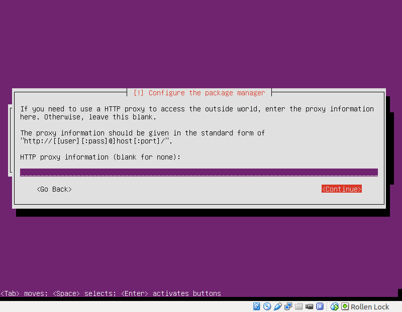 Step 19 of 24: Set a proxy for internet access